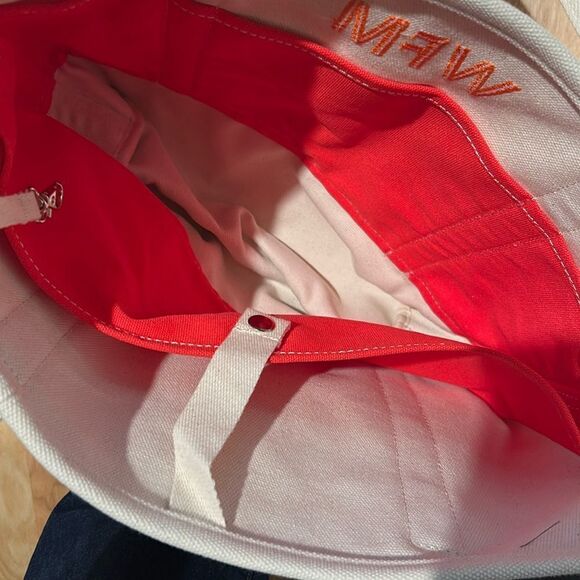 Land's End Canvas tote various colors embroidery pockets key hook Size Medium - Picture 13 of 16